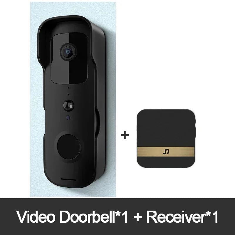 Timbre de puerta inteligente con video, impermeable, visión nocturna, visor, cámara FHD 1080P, intercomunicador visual digital, WIFI 2.4G, Tuya