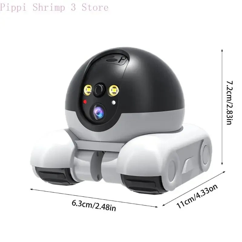 Cámara de vigilancia para mascotas | Cámara robot de 360°, cámara para bebés y mascotas, diálogo bidireccional, detección de movimiento, para perros, gatos, bebés y ancianos
