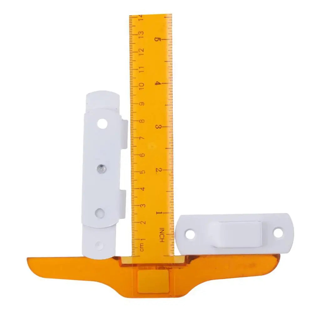 Pestillo de puerta, duradero, grande, fácil de usar, universal, de 4 pulgadas, blanco, de acero inoxidable, con cierre de seguridad para puerta de granero.