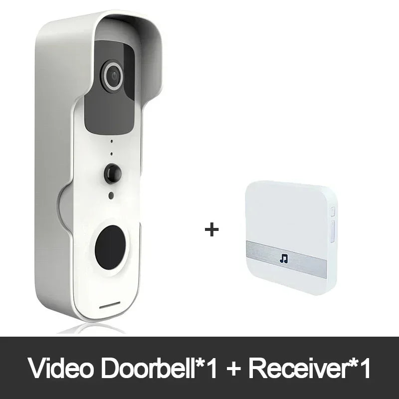 Timbre de puerta inteligente con video, impermeable, visión nocturna, visor, cámara FHD 1080P, intercomunicador visual digital, WIFI 2.4G, Tuya