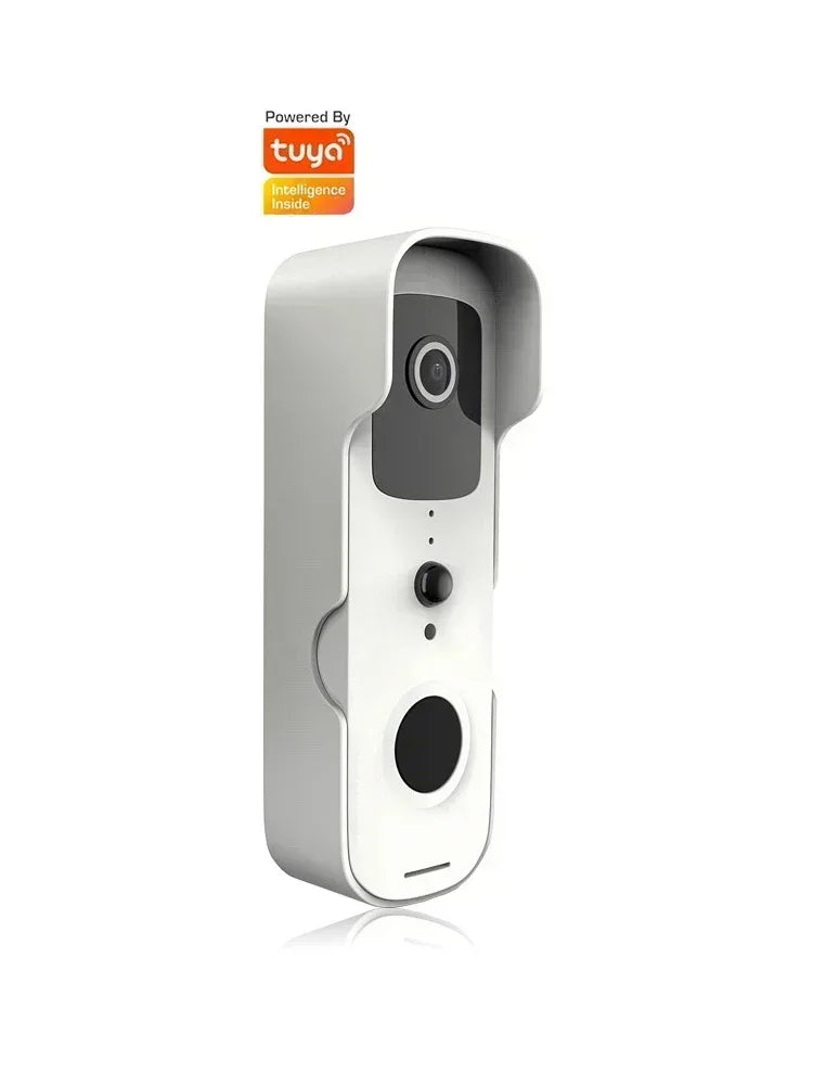 Timbre de puerta inteligente con video, impermeable, visión nocturna, visor, cámara FHD 1080P, intercomunicador visual digital, WIFI 2.4G, Tuya